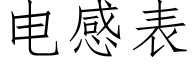 电感表 (仿宋矢量字库)