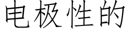 電極性的 (仿宋矢量字庫)