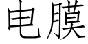 電膜 (仿宋矢量字庫)