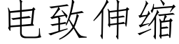 電緻伸縮 (仿宋矢量字庫)