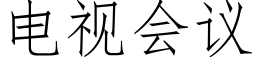 電視會議 (仿宋矢量字庫)