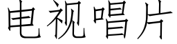 電視唱片 (仿宋矢量字庫)