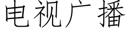 電視廣播 (仿宋矢量字庫)