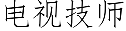 電視技師 (仿宋矢量字庫)