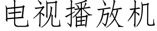 电视播放机 (仿宋矢量字库)