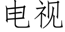 電視 (仿宋矢量字庫)