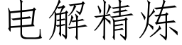 電解精煉 (仿宋矢量字庫)