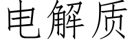 电解质 (仿宋矢量字库)