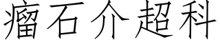 瘤石介超科 (仿宋矢量字库)