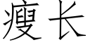 瘦長 (仿宋矢量字庫)