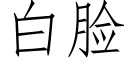 白脸 (仿宋矢量字库)