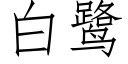 白鹭 (仿宋矢量字庫)