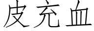 皮充血 (仿宋矢量字库)