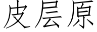 皮层原 (仿宋矢量字库)