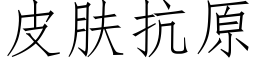 皮肤抗原 (仿宋矢量字库)