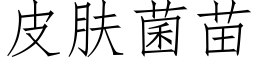 皮肤菌苗 (仿宋矢量字库)