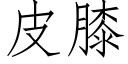 皮膝 (仿宋矢量字库)