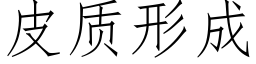 皮質形成 (仿宋矢量字庫)