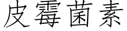 皮霉菌素 (仿宋矢量字库)