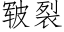 皲裂 (仿宋矢量字库)