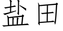 盐田 (仿宋矢量字库)