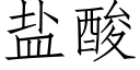 鹽酸 (仿宋矢量字庫)