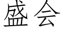 盛会 (仿宋矢量字库)