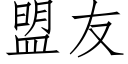 盟友 (仿宋矢量字库)