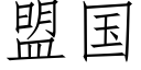 盟国 (仿宋矢量字库)