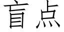 盲點 (仿宋矢量字庫)