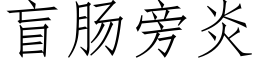 盲肠旁炎 (仿宋矢量字库)