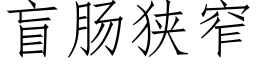 盲肠狭窄 (仿宋矢量字库)