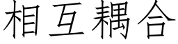 相互耦合 (仿宋矢量字库)