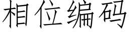 相位编码 (仿宋矢量字库)