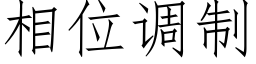 相位调制 (仿宋矢量字库)