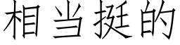 相当挺的 (仿宋矢量字库)