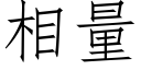 相量 (仿宋矢量字庫)