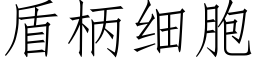 盾柄細胞 (仿宋矢量字庫)