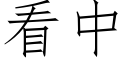 看中 (仿宋矢量字库)