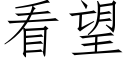 看望 (仿宋矢量字庫)