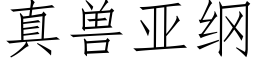 真獸亞綱 (仿宋矢量字庫)