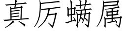 真厉螨属 (仿宋矢量字库)