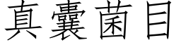 真囊菌目 (仿宋矢量字库)