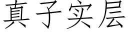 真子实层 (仿宋矢量字库)