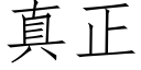 真正 (仿宋矢量字库)