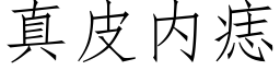 真皮内痣 (仿宋矢量字庫)