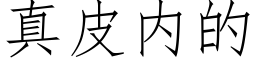 真皮内的 (仿宋矢量字庫)