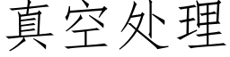 真空處理 (仿宋矢量字庫)