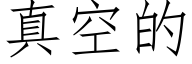 真空的 (仿宋矢量字庫)