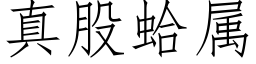 真股蛤屬 (仿宋矢量字庫)